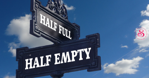 Perception , half full half empty