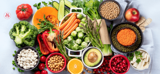 Balanced vegetarian diet